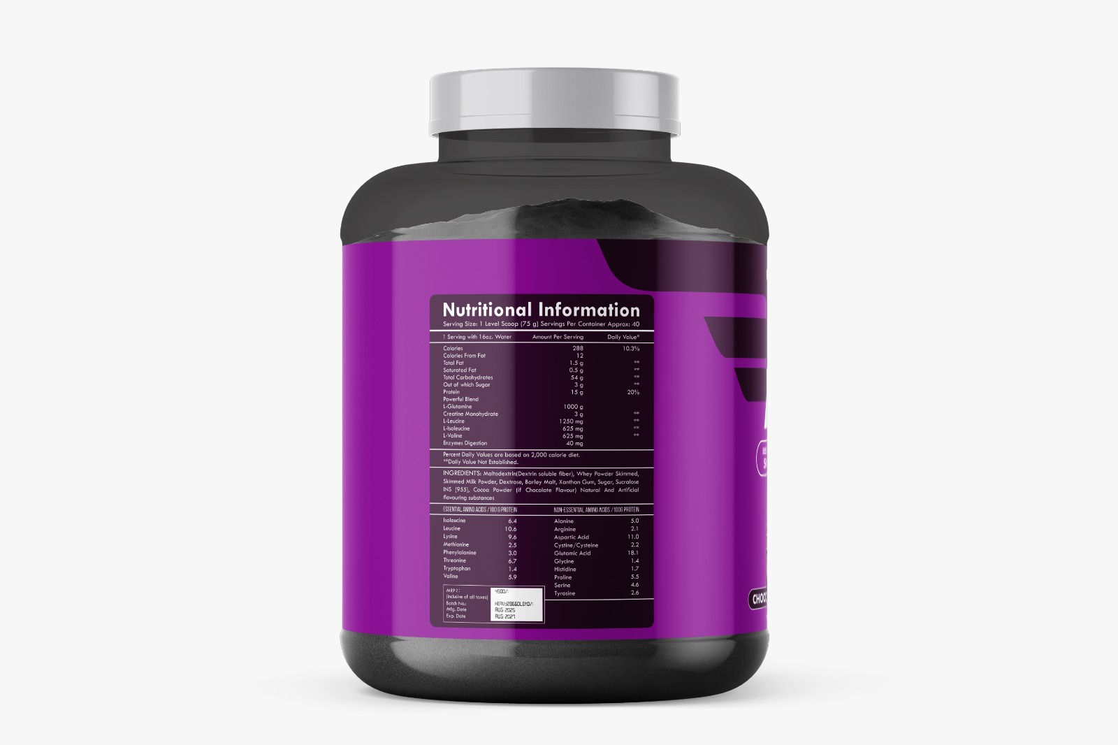 MUSCLE ARNO Muscle Mass Protein Powder | 3kg - Image 3