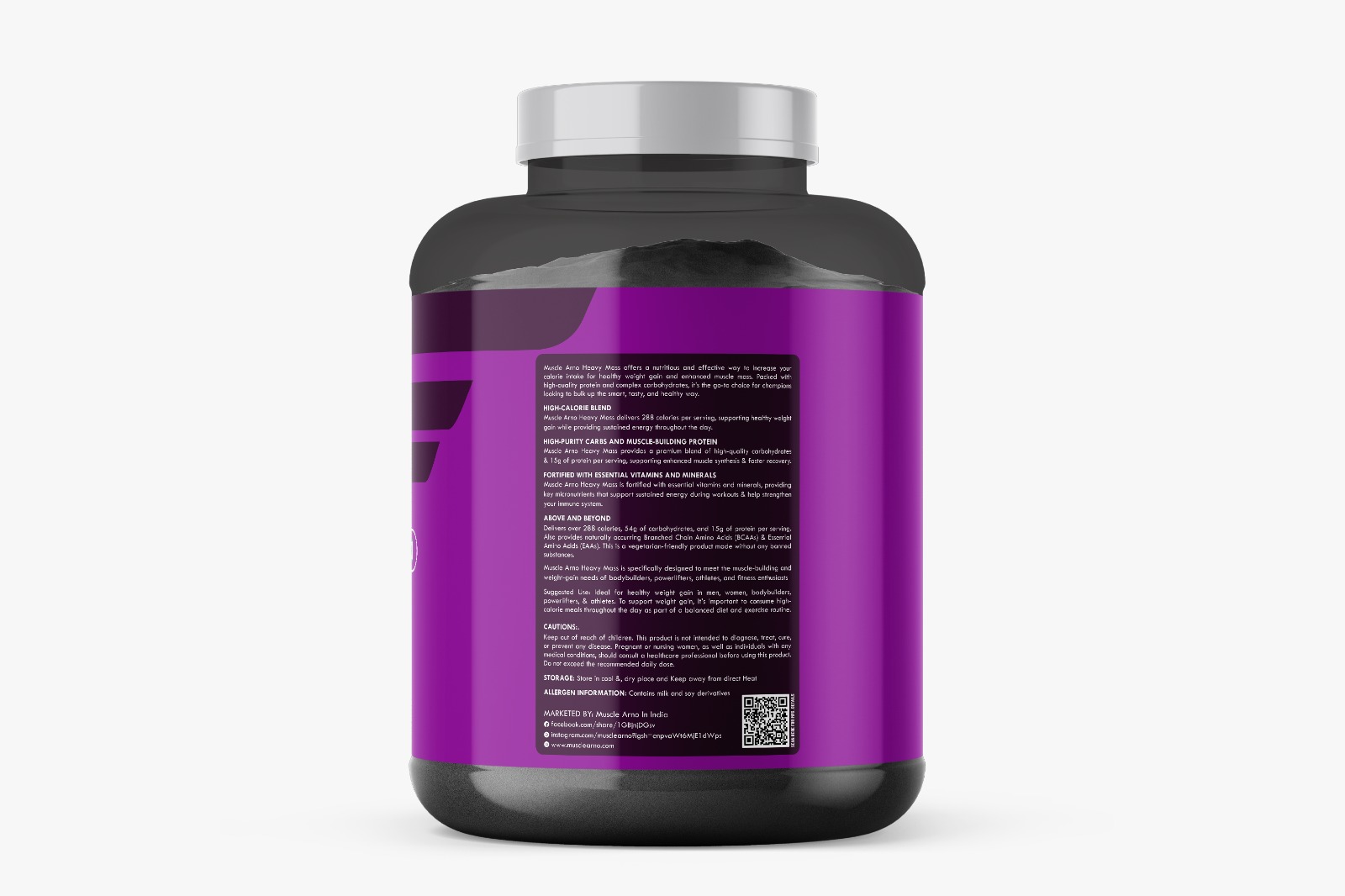 MUSCLE ARNO Muscle Mass Protein Powder | 3kg - Image 2