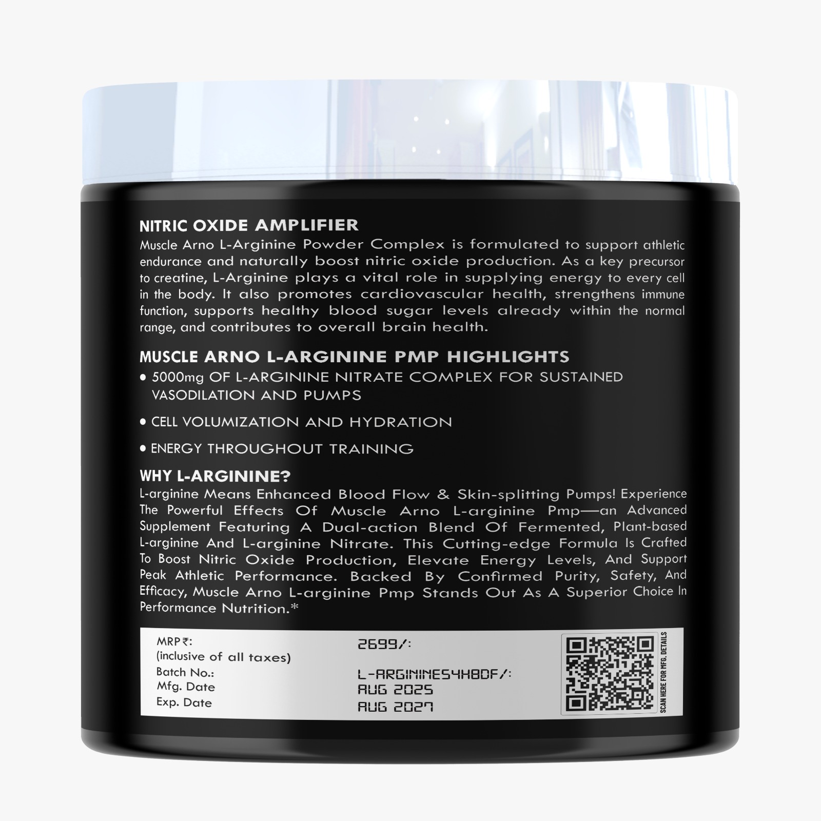 Muscle Arno L-Arginine – Boost Nitric Oxide & Circulation - Image 2